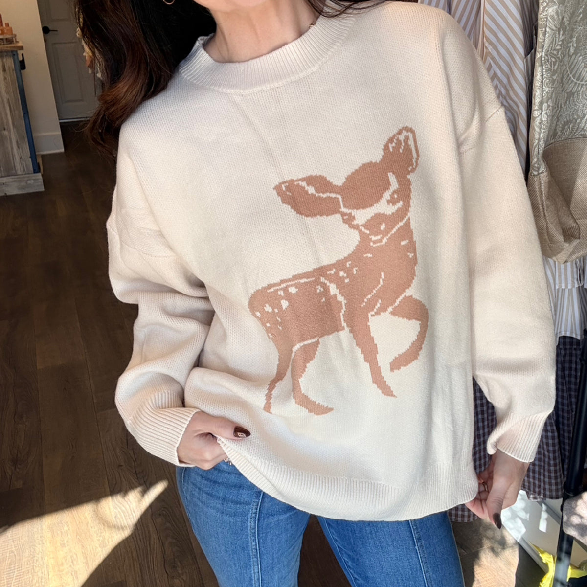 402 Woodland Fawn Sweater