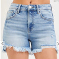 292 Light Wash Distressed Risen Jeans