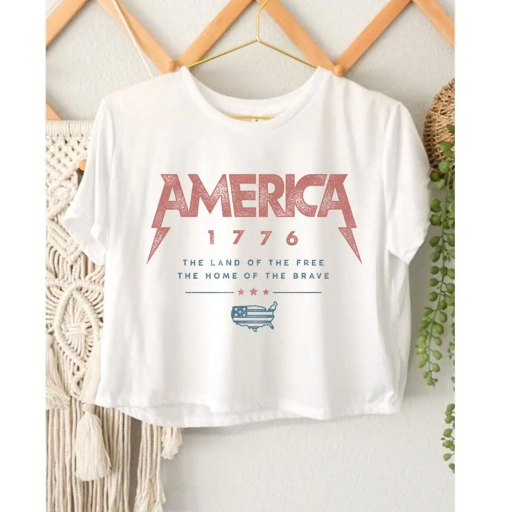 America 1776 Crop Top 257
