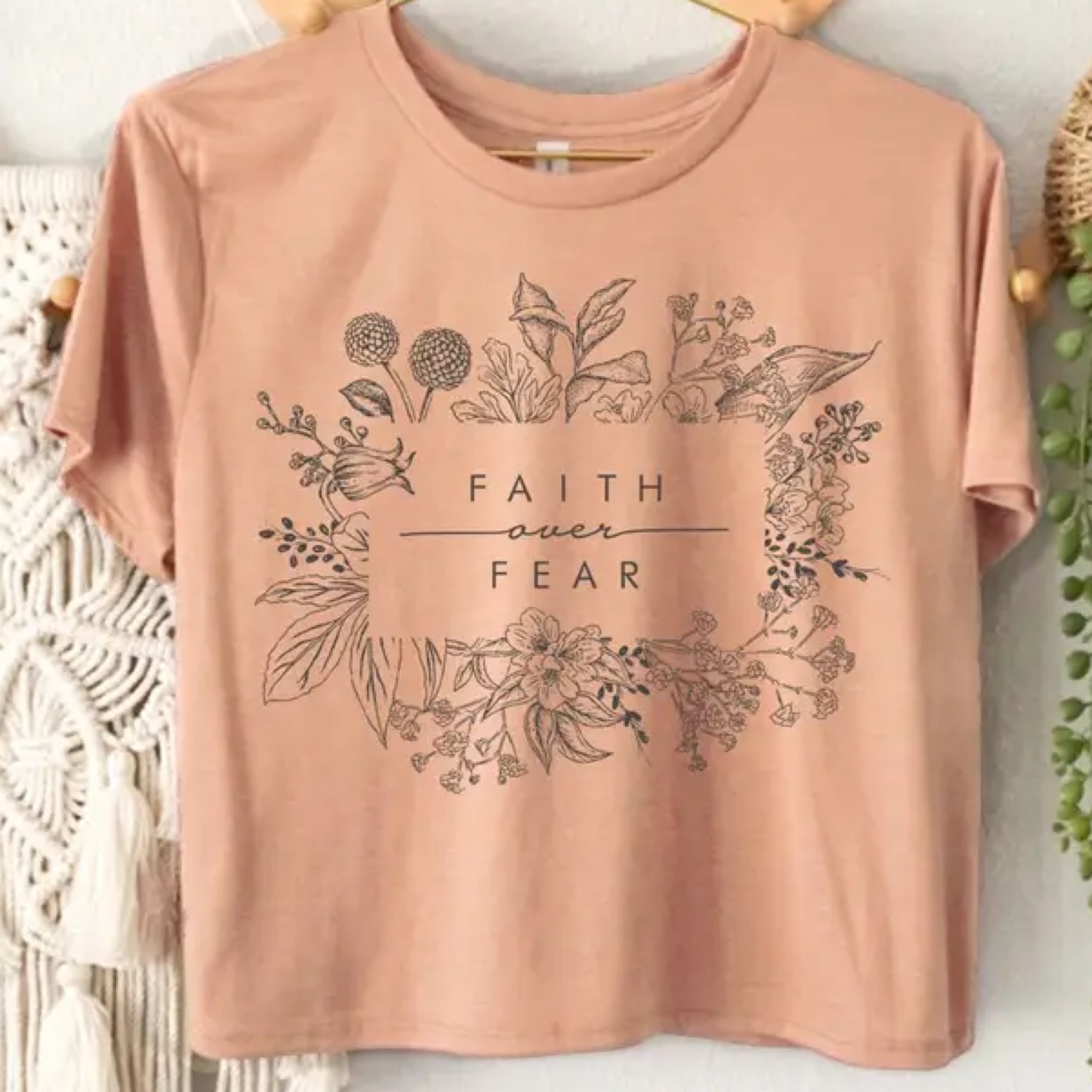 Faith over Fear Crop Tee 260