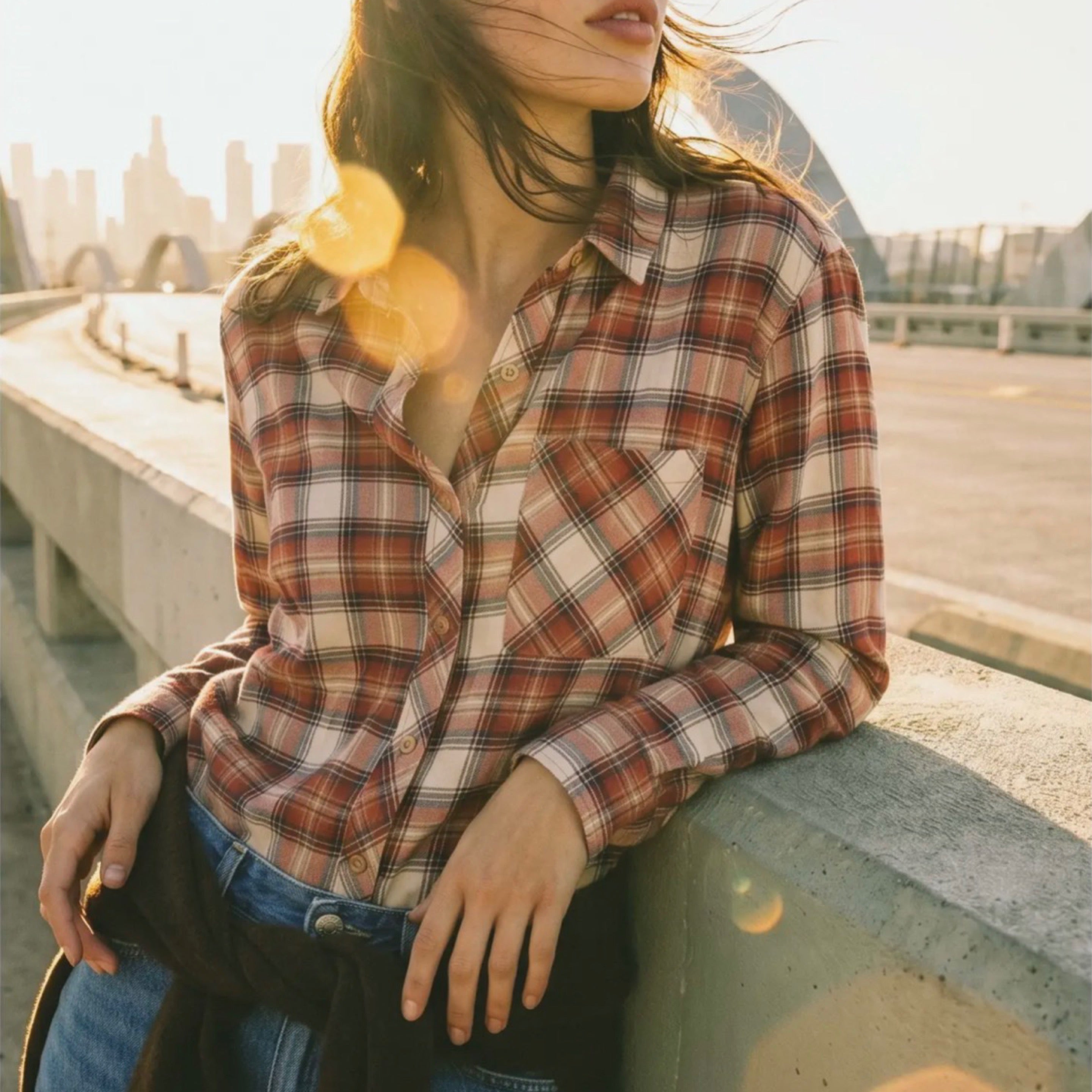 325 Rosewood Plaid Flannel