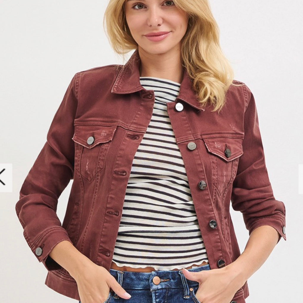 352 VINTAGE WASHED JACKET CHOCO BROWN