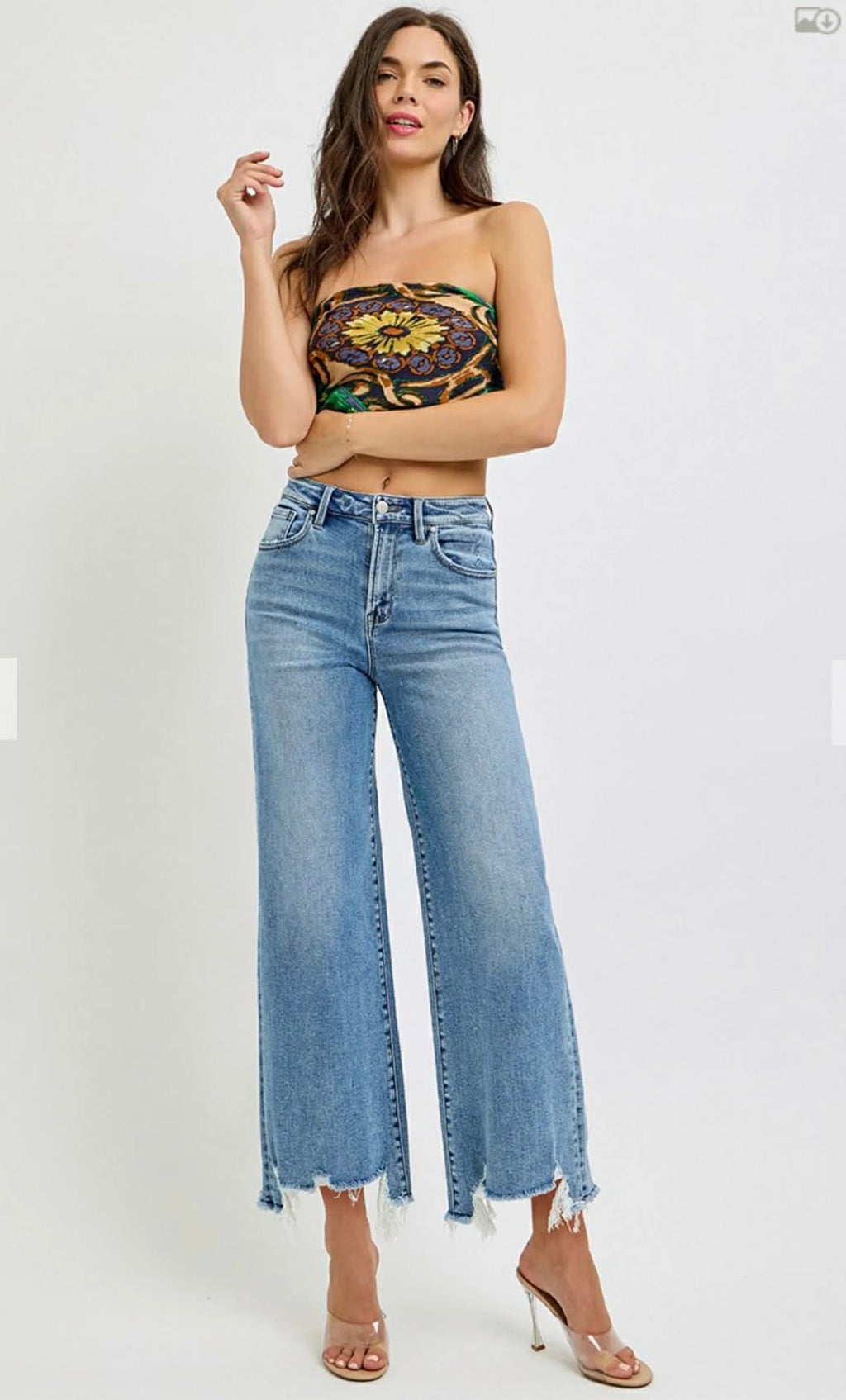 177 High Rise Ankle Jeans Medium Wash