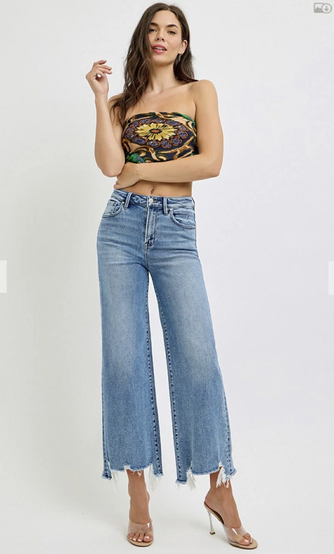 177 High Rise Ankle Jeans Medium Wash