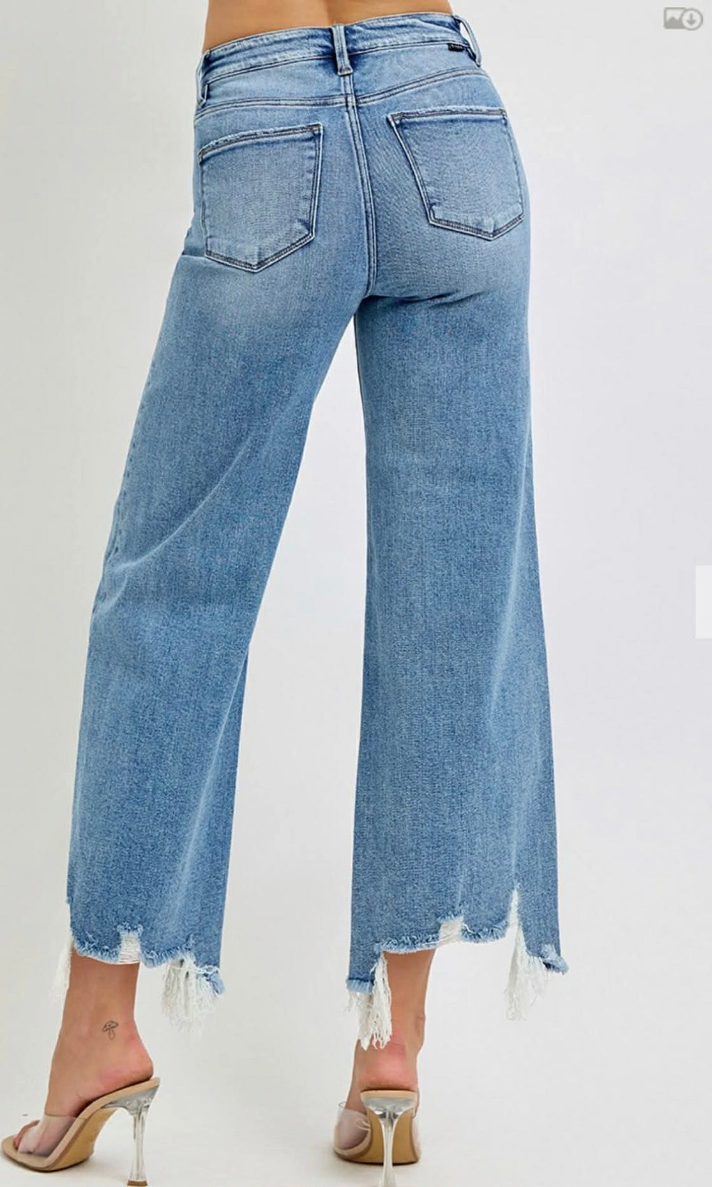 177 High Rise Ankle Jeans Medium Wash