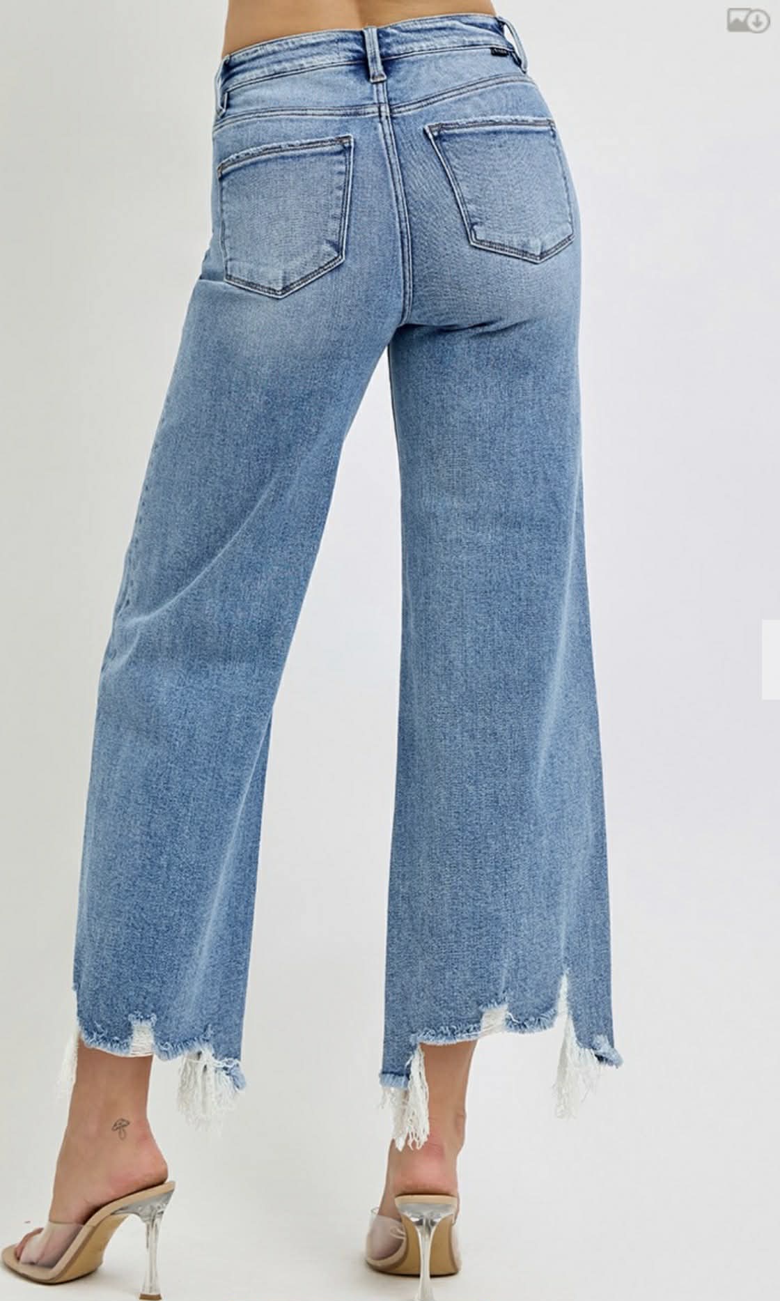 177 High Rise Ankle Jeans Medium Wash
