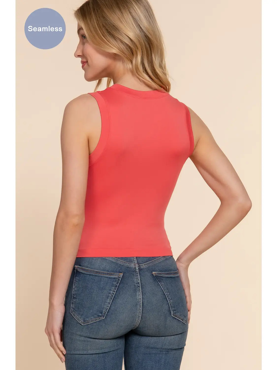 Crew Neck Seamless Tank Top 248