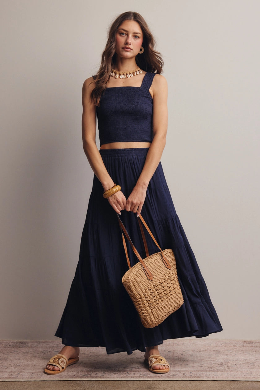 Smocked Crop Top 236