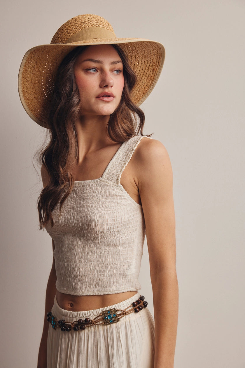 Smocked Crop Top 236
