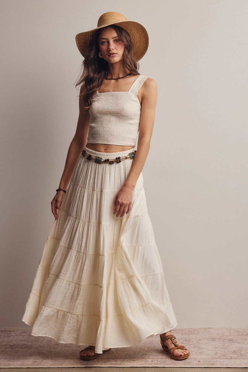 Smocked Crop Top 236