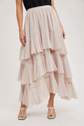161 Ruffle Maxi Skirt