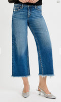 151 Tummy Control Dark Wash Crop Denim
