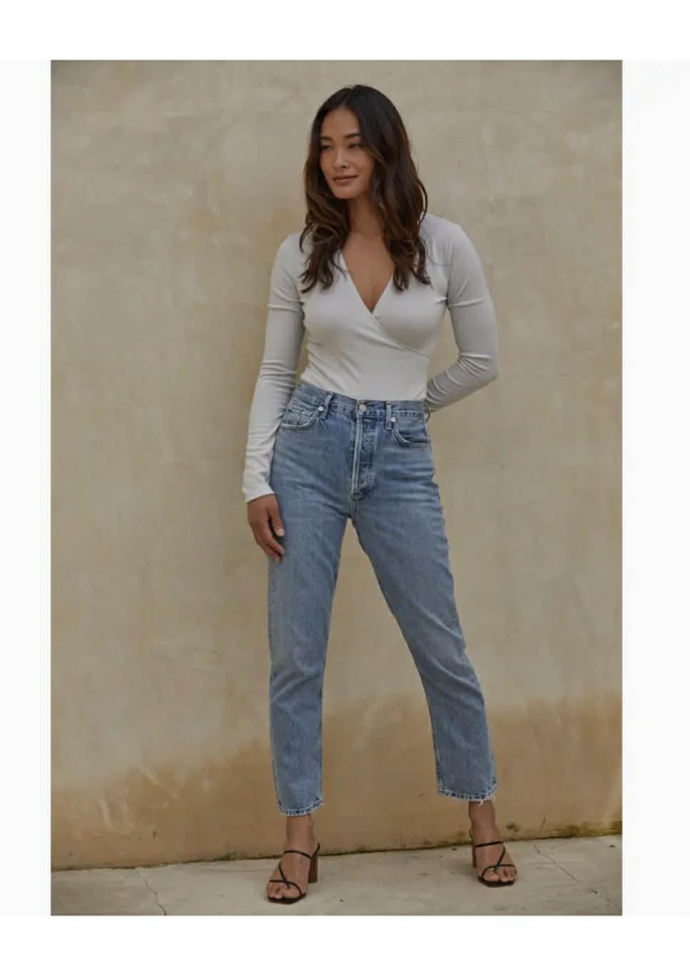 18 V Neck Classic Wrap Bodysuit