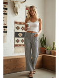 Stretch Striped Wide Leg Pants 228